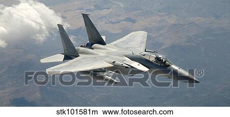 An F-15 Eagle in flight. View Large Photo Image Picture - An F-15 Eagle in flight.. Fotosearch