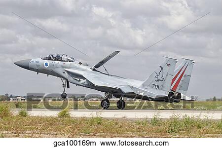 An F-15C Eagle Baz aircraft of the Israeli Air Force taking off. View Large Photo Image Picture - An F-15C Eagle Baz aircraft of the Israeli Air Force taking off.. Fotosearch