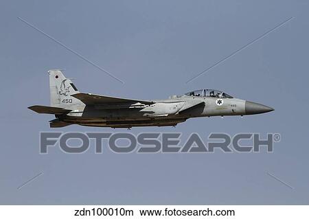 Picture - An F-15D Baz of the Israeli Air Force in flight over Israel.. Fotosearch