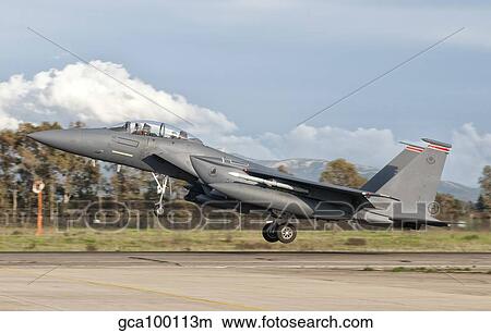 An F-15E Strike Eagle deploys from Decimomannu Air Base, Italy. View Large Photo Image Picture - An F-15E Strike Eagle deploys from Decimomannu Air Base, Italy.. Fotosearch