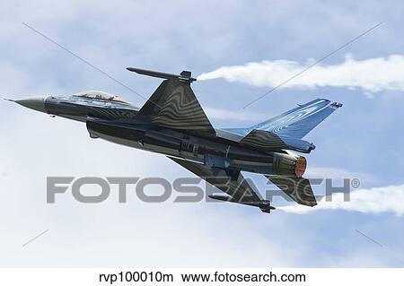An F-16A Mide-Life Update of the Belgian Air Force in flight. View Large Photo Image Picture - An F-16A Mide-Life Update of the Belgian Air Force in flight.. Fotosearch