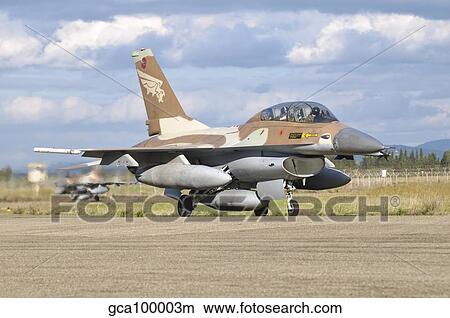 An F-16B NETZ of the Israeli Air Force. View Large Photo Image Picture - An F-16B NETZ of the Israeli Air Force.. Fotosearch