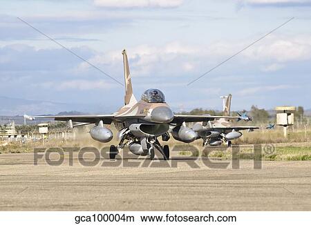 An F-16B NETZ of the Israeli Air Force. View Large Photo Image Picture - An F-16B NETZ of the Israeli Air Force.. Fotosearch