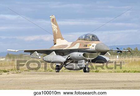 An F-16B NETZ of the Israeli Air Force. View Large Photo Image Picture - An F-16B NETZ of the Israeli Air Force.. Fotosearch