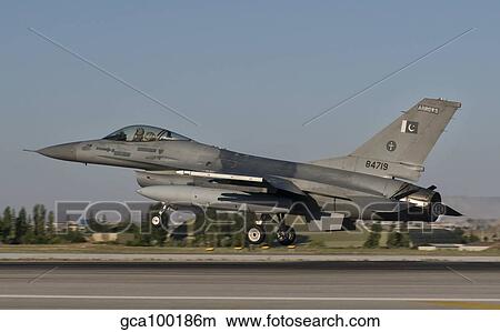 An F-16C of the Pakistan Air Force takes off from Konya Air Base, Turkey. View Large Photo Image Picture - An F-16C of the Pakistan Air Force takes off from Konya Air Base, Turkey.. Fotosearch