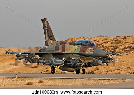 An F-16I Sufa of the Israeli Air Force taxiing on the runway. View Large Photo Image Picture - An F-16I Sufa of the Israeli Air Force taxiing on the runway.. Fotosearch