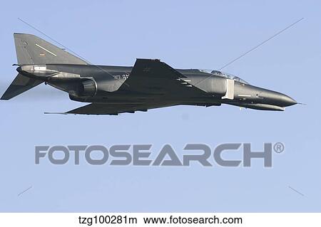 Picture - An F-4F Phantom of the German Air Force in flight.. Fotosearch