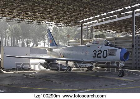 Picture - An F-86 Sabre of the Portuguese Air Force.. Fotosearch