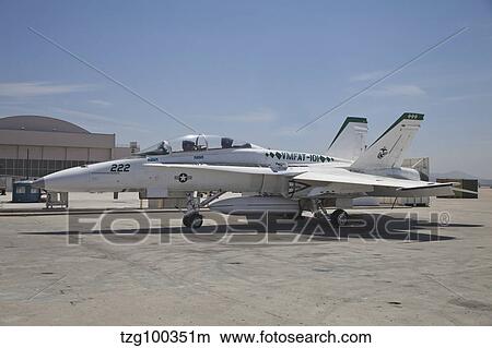 Picture - An F/A-18B Hornet in centennial markings.. Fotosearch