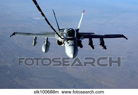 An F/A-18C Hornet receives fuel from a U. S. Air Force KC-10 Extender. View Large Photo Image Picture - An F/A-18C Hornet receives fuel from a U. S. Air Force KC-10 Extender.. Fotosearch