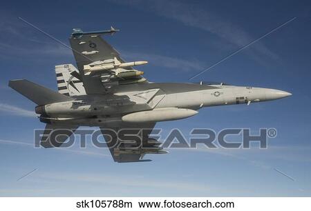 An F/A-18F Super Hornet armed with an AGM-88E AARGM missile. View Large Photo Image Picture - An F/A-18F Super Hornet armed with an AGM-88E AARGM missile.. Fotosearch