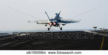 An F/A-18F Super Hornet launches off the flight deck of USS John C. Stennis. View Large Photo Image Picture - An F/A-18F Super Hornet launches off the flight deck of USS John C. Stennis.. Fotosearch