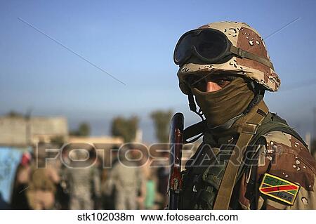 Picture - An Iraqi soldier.. Fotosearch