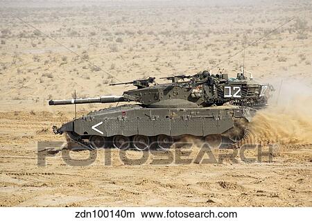An Israel Defense Force Merkava Mark II main battle tank. View Large Photo Image Picture - An Israel Defense Force Merkava Mark II main battle tank.. Fotosearch