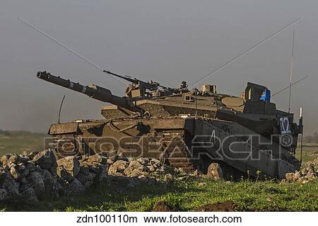An Israel Defense Force Merkava Mark IV main battle tank. View Large Photo Image Picture - An Israel Defense Force Merkava Mark IV main battle tank.. Fotosearch
