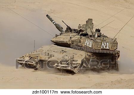 An Israel Defense Force Merkava Mark IV main battle tank. View Large Photo Image Picture - An Israel Defense Force Merkava Mark IV main battle tank.. Fotosearch