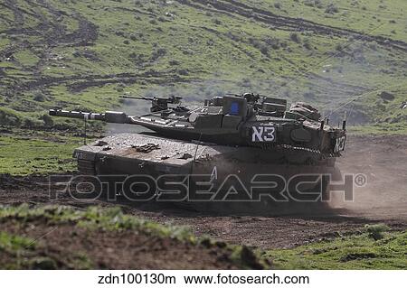 An Israel Defense Force Merkava Mark IV main battle tank. View Large Photo Image Picture - An Israel Defense Force Merkava Mark IV main battle tank.. Fotosearch