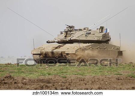 An Israel Defense Force Merkava Mark IV main battle tank. View Large Photo Image Picture - An Israel Defense Force Merkava Mark IV main battle tank.. Fotosearch
