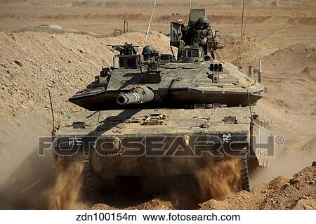 An Israel Defense Force Merkava Mark IV main battle tank. View Large Photo Image Picture - An Israel Defense Force Merkava Mark IV main battle tank.. Fotosearch