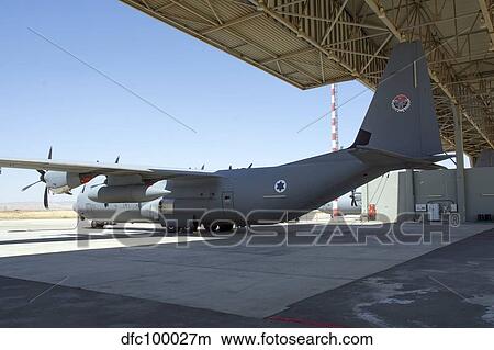 An Israeli Air Force C-130J Shimshon parked at Nevatim Airbase. View Large Photo Image Picture - An Israeli Air Force C-130J Shimshon parked at Nevatim Airbase.. Fotosearch
