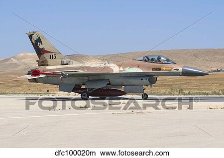 An Israeli Air Force F-16 Netz taxiing at Nevatim Air Force Base. View Large Photo Image Picture - An Israeli Air Force F-16 Netz taxiing at Nevatim Air Force Base.. Fotosearch