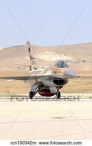 An Israeli Air Force F-16A Netz taxiing at Nevatim Airbase. View Large Photo Image Picture - An Israeli Air Force F-16A Netz taxiing at Nevatim Airbase.. Fotosearch