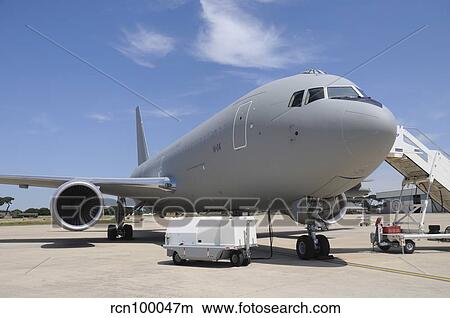An Italian Air Force KC-767A tanker at Pratica di Mare Air Base, Italy. View Large Photo Image Picture - An Italian Air Force KC-767A tanker at Pratica di Mare Air Base, Italy.. Fotosearch