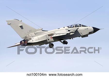 Picture - An Italian Air Force Panavia Tornado IDS MLU taking off, Italy.. Fotosearch