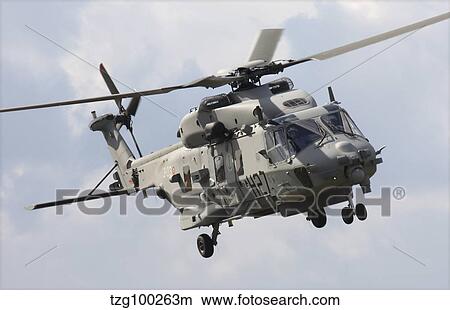 An Italian Navy EH101 helicopter prepares for landing. View Large Photo Image Picture - An Italian Navy EH101 helicopter prepares for landing.. Fotosearch