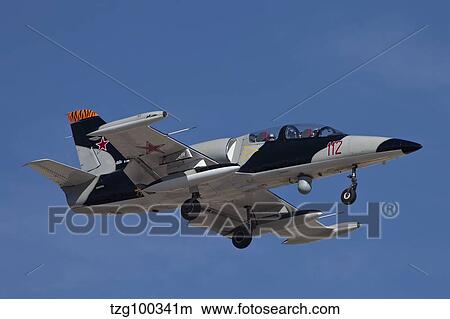 An L-39ZA Albatros used as a threat simulation aircraft with a FLIR turret. View Large Photo Image Picture - An L-39ZA Albatros used as a threat simulation aircraft with a FLIR turret.. Fotosearch