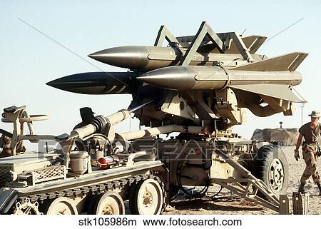 An MIM-23B Hawk surface-to-air missile system. View Large Photo Image Picture - An MIM-23B Hawk surface-to-air missile system.. Fotosearch