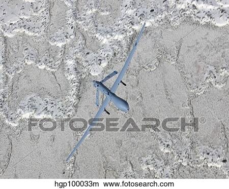 Picture - An MQ-1 Predator flies a training mission over New Mexico.. Fotosearch