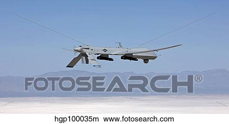 An MQ-1 Predator flies a training mission over New Mexico. View Large Photo Image Picture - An MQ-1 Predator flies a training mission over New Mexico.. Fotosearch