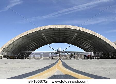 An MQ-9 Reaper at Nellis Air Force Base, Nevada. View Large Photo Image Picture - An MQ-9 Reaper at Nellis Air Force Base, Nevada.. Fotosearch