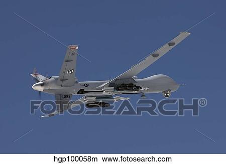 An MQ-9 Reaper flies a training mission over New Mexico. View Large Photo Image Picture - An MQ-9 Reaper flies a training mission over New Mexico.. Fotosearch