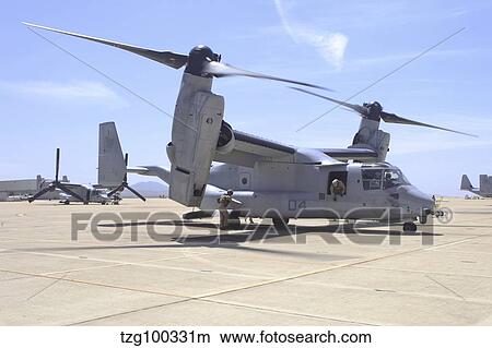 An MV-22 Osprey taxiing at Marine Corps Air Station Miramar. View Large Photo Image Picture - An MV-22 Osprey taxiing at Marine Corps Air Station Miramar.. Fotosearch