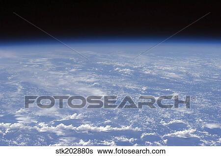 An oblique horizon view of the Earth's atmosphere. View Large Photo Image Stock Photograph - An oblique horizon view of the Earth's atmosphere.. Fotosearch