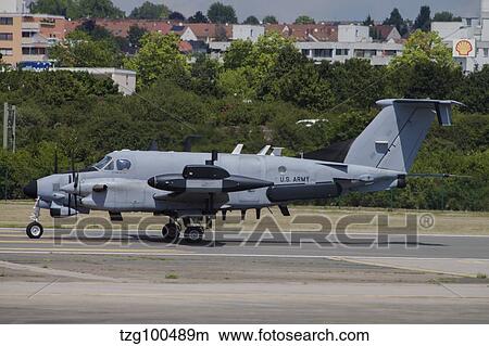 Picture - An RC-12X SIGINT spy plane of the U. S. Army. Fotosearch