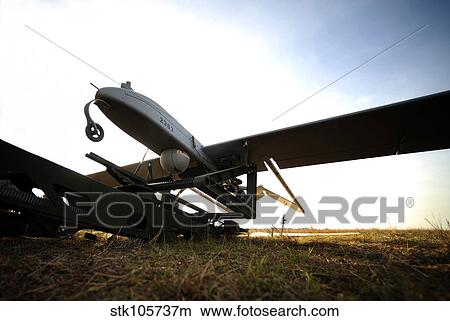 An RQ-7B Shadow unmanned aerial vehicle on its launcher. View Large Photo Image Picture - An RQ-7B Shadow unmanned aerial vehicle on its launcher.. Fotosearch