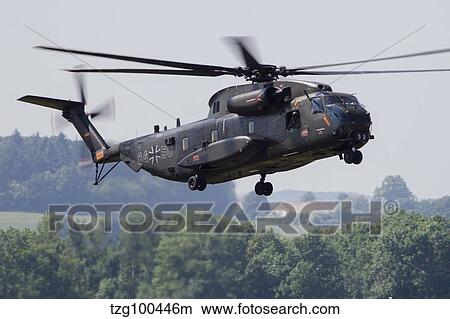 An upgraded CH-53GA helicopter of the German Air Force. View Large Photo Image Picture - An upgraded CH-53GA helicopter of the German Air Force.. Fotosearch