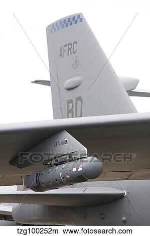 AN/AAQ-28(V) LITENING targeting pod on a B-52H. View Large Photo Image Picture - AN/AAQ-28(V) LITENING targeting pod on a B-52H.. Fotosearch