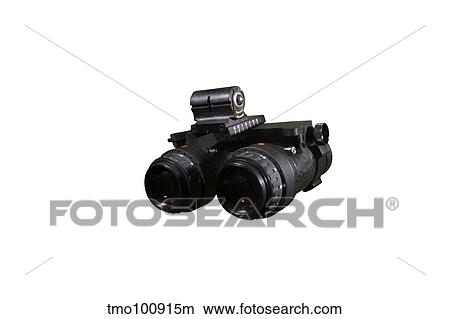 Picture - AN/AVS-6 night vision goggles used by the military.. Fotosearch