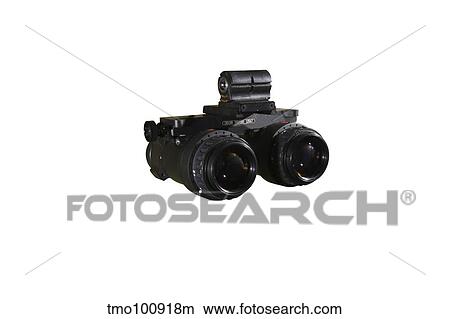 Picture - AN/AVS-6 night vision goggles used by the military.. Fotosearch