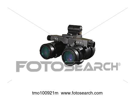 Picture - AN/AVS-6 night vision goggles used by the military.. Fotosearch