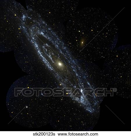Andromeda Galaxy View Large Photo Image Stock Photograph - Andromeda Galaxy. Fotosearch