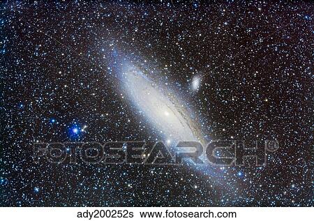 Andromeda Galaxy with companions. View Large Photo Image Stock Photograph - Andromeda Galaxy with companions.. Fotosearch