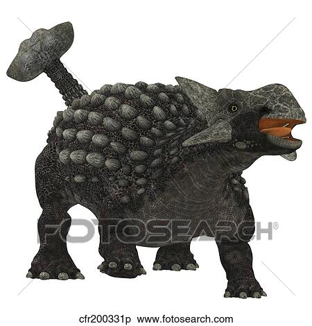 Stock Illustration - Ankylosaurus dinosaur.. Fotosearch