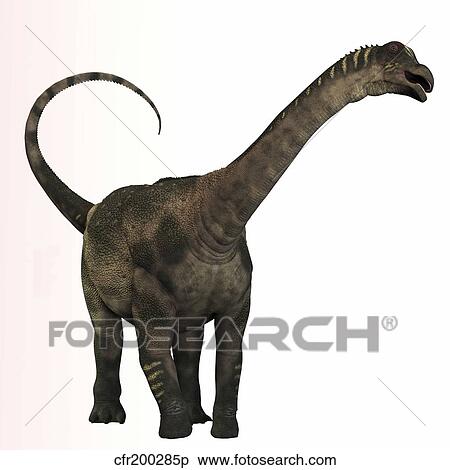 Stock Illustration - Antarctosaurus dinosaur from the Cretaceous Period.. Fotosearch
