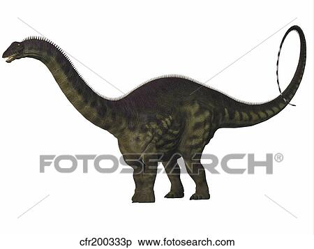 Apatosaurus dinosaur. View Large Illustration Stock Illustration - Apatosaurus dinosaur.. Fotosearch