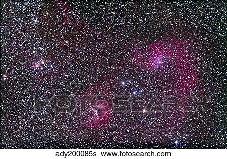 Area of Flaming Star Nebula and complex in Auriga. View Large Photo Image Stock Photograph - Area of Flaming Star Nebula and complex in Auriga.. Fotosearch